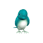 gif of finfin looking up